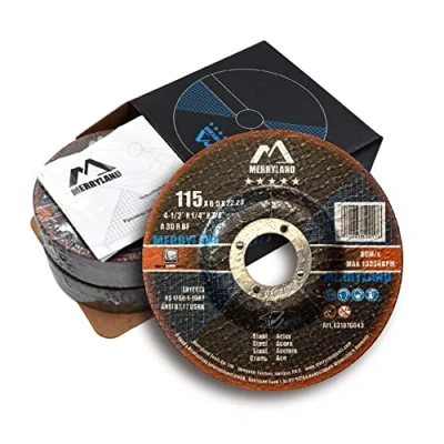 Imagen de Merryland Disco de Desbaste 115 Metal para Amoladora Angular, X 6,0 22,23 mm 10 Piezas, Acero Hierro, Experto Line E31076043