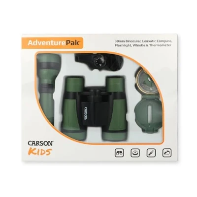 Imagen de Carson AdventurePak Prismáticos 30mm y Accesorios para Actividades al Aire Libre