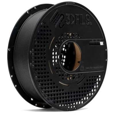 Imagen de 3DFILS Filamento PLA para impresión 3D Neat Winding esFil MAX: 1.75 mm,1Kg,Negro