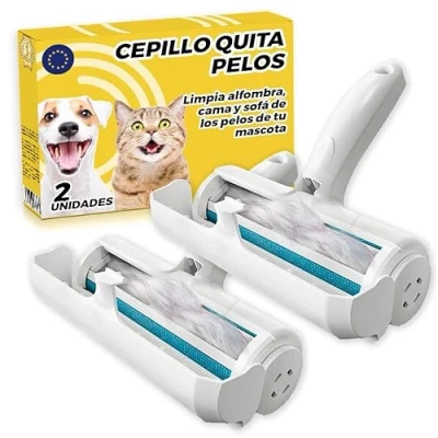 Imagen de The Inventions Emporium Quita Pelos Mascota Pack de 2 uds Cepillo Gatos Quitapelo Rodillo Quitapelos Mascotas