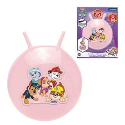 Imagen de Lexibook Chase, Marcus, Ruben, Stella, Everest Paw Patrol, Pelota Hinchable con tolva, Bomba Manual incluida, Plásticos Seguros y duraderos, Color Rosa, pequeño (BG040PAG)