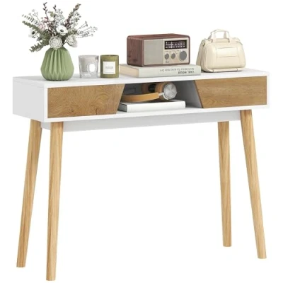 Imagen de Mesa consola melamina de madera homcom