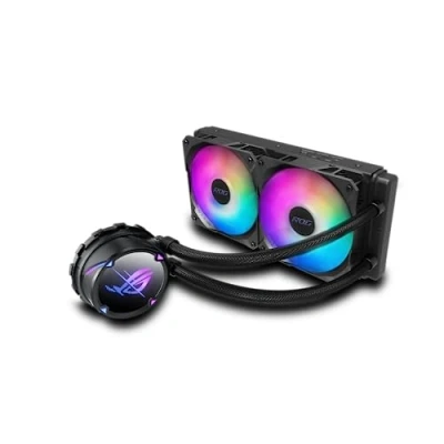 Imagen de ASUS ROG Strix LC 240 ARGB Sistema de refrigeración líquida (Aura Sync, Intel LGA 1150/1151/1155/1156/1200/2066 y AMD AM4/TR4, dos ventiladores RGB 120 mm)