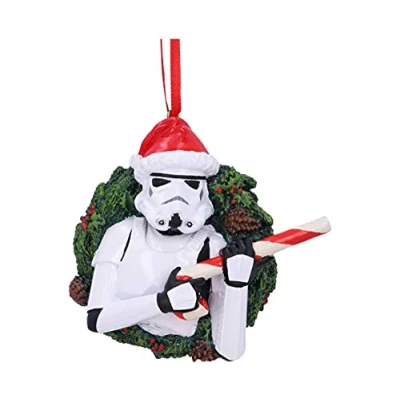 Imagen de Nemesis Now Adorno Colgante de Corona Stormtrooper 9 cm, Blanco, B5695U1