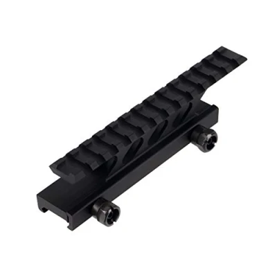 Imagen de ToopMount Carril Picatinny Soporte de Montaje táctico Alcance Perfil Alto Riel Weaver Rail 20 mm Aluminio con 13 Ranuras