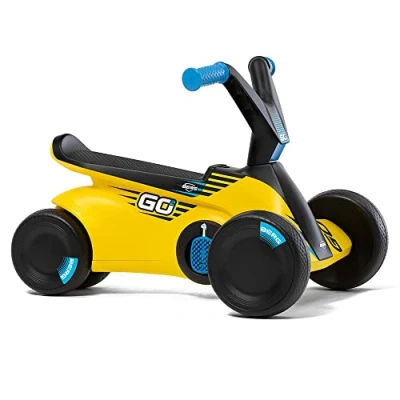 Imagen de BERG Toys GO2 Go Kart 2 en 1 para bebés y niños pequeños, Interiores Exteriores, 4 Ruedas, Juguete de 10 a 30 Meses, Amarillo