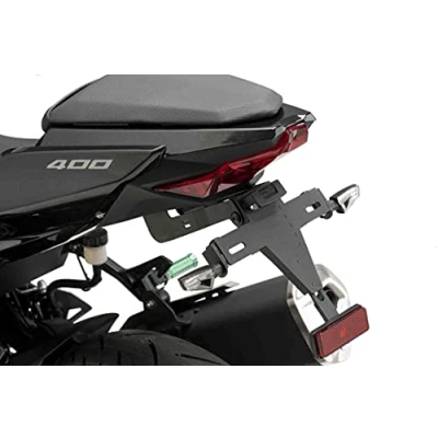 Imagen de Puig Soporte Portamatrículas 9629N Negro para Kawasaki Ninja 400 18&#039;, Negro,