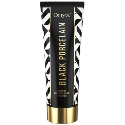 Imagen de Onyx Black Porcelain Solarium Cream con Acelerador del Bronceado Loción Bronceadora Efecto de Blanco a Oscuro Máxima Hidratación y Fórmula Antirozaduras