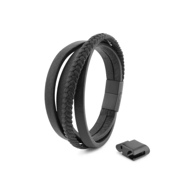 Imagen de Akitsune Pathfinder Pulsera, Hombre, Talla: 17cm, Black/black
