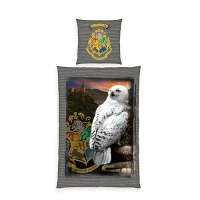 Imagen de Herding Juego de Cama Harry Potter con Funda Almohada 80 x cm, Reversible, nórdica 135 200 Cierre Botones, 100% algodón