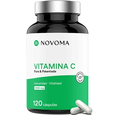 Imagen de Vitamina C 1000mg Tono y Vitalidad Pura Quali (Ácido L Ascórbico) 120 cápsulas Fabricado en Francia NOVOMA (ex Nutrivita)