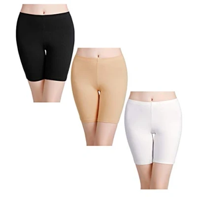 Imagen de wirarpa Leggings Cortos Boxer Mujer Algodon Shorts Bragas Pantalones Pack de 4 Tamaño 5XL