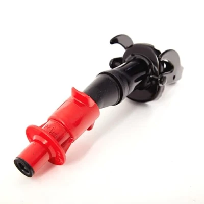 Imagen de BW® Boquilla para bidón de combustible metal, gasolina, 5/10/20 litros, &quot;Smart Spout&quot; con protección antigoteo, negro, RAL 9005, fabricado en Europa