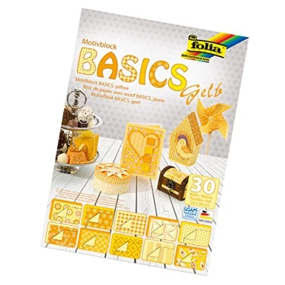 Imagen de Folia Bringmann Basics Papel de regalo, color amarillo