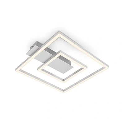 Imagen de BRILONER lámpara de techo LED Marco, con color luz blanco cálido, 18W, salón, dormitorio, 320x300x50 mm (LxAxA)