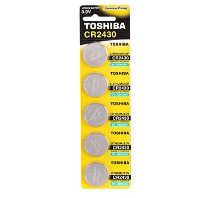 Imagen de Toshiba CR2430 Batería de botón Litio (3 V, 5 Unidades)