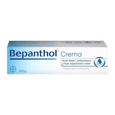 Imagen de Bepanthol Crema Hidratante, Protege y Regenera la Piel Seca e Irritada, incluso Tras Tratamientos Estéticos Exposición Solar, 100 g