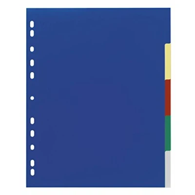 Imagen de Durable 673727 Carpeta de registro en blanco PP, 5 colores, A4ancho, 230 x 297 mm, hojas, paquete 20