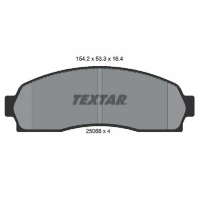 Imagen de TEXTAR 2506801 Juego de pastillas freno no preparado para indicador desgaste FORD USA: Explorer Mk2, MAZDA: Serie B Pick up