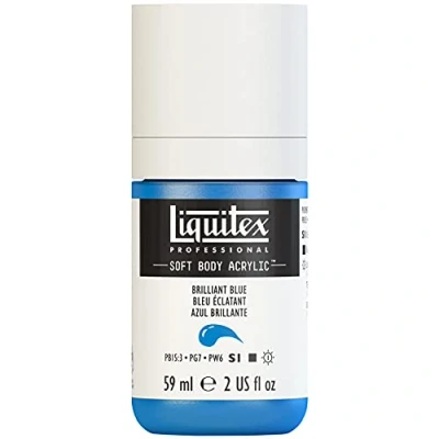 Imagen de Liquitex 1959570 Soft Body Pintura acrílica (59 ml), color azul brillante