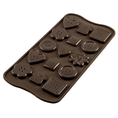 Imagen de Silkomart SCG29 Choco Botton Molde de Silicona, Marrón