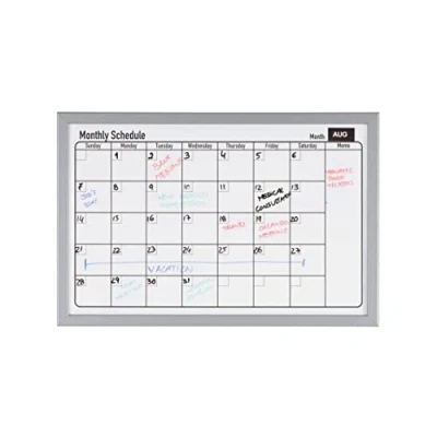 Imagen de Bi Office Magnetic Monthly Planner Drywipe Board 400 x 600mm