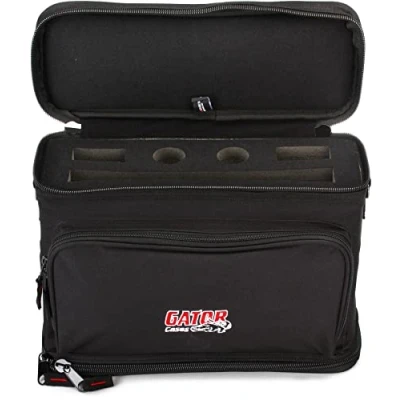 Imagen de Gator Cases Estuche para sistemas inalámbricos Shure BLX con dos micrófonos y bodypacks (GM DUALW)