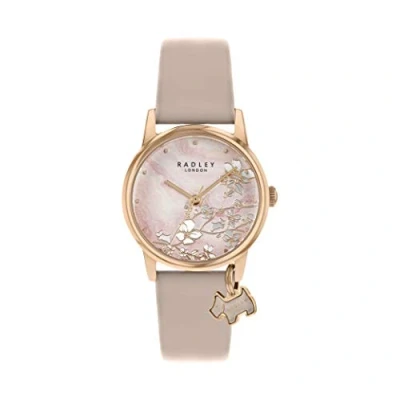 Imagen de RADLEY Botanical Floral RY2884 Reloj de pulsera con Correa piel rosa claro para mujer, claro,