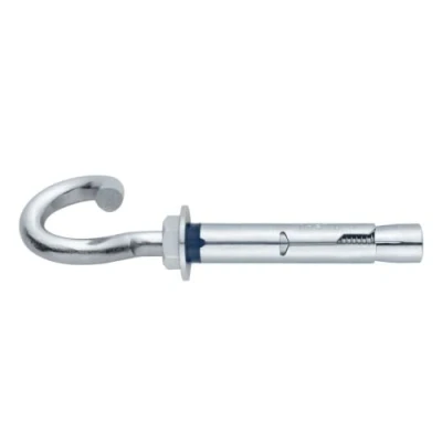 Imagen de INDEX Fixing Systems CH GE Pack de 15 anclajes antigiro para cargas altas, gancho espiral (recubrimiento cincado, M10 x 135 mm, diámetro 12 mm)