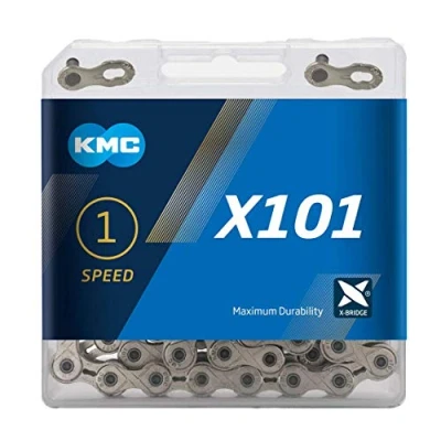 Imagen de KMC Cadena X101, Unisex Adulto, Plata, 112 Link