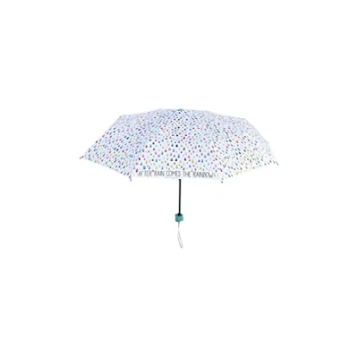 Imagen de Legami Paraguas plegable, Ø 100 cm, de poliéster, estructura acero negro, mango plástico, ligero, a prueba viento, funda incluida, After Rain, Small, Casual