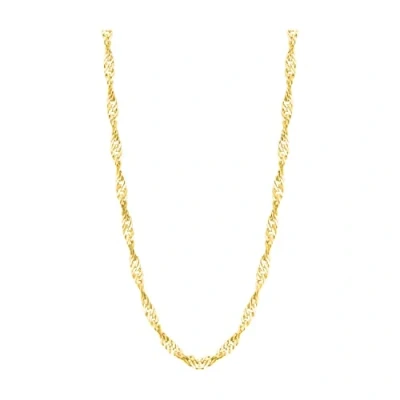 Imagen de SOFIA MILANI Collar para Mujeres en Plata de Ley 925 Chapado Oro Colgante Cadena Singapur N0635
