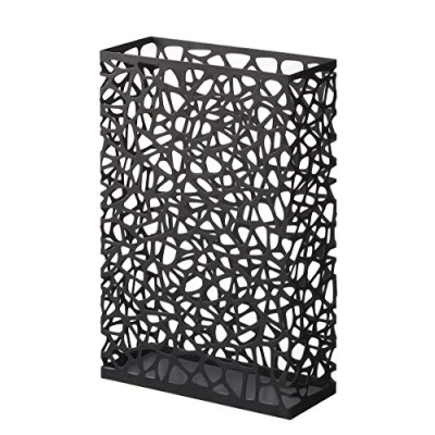Imagen de Yamazaki 6324 NEST Paragüero rectangular, negro, Acero, minimalista, 30 x 12 45 cm