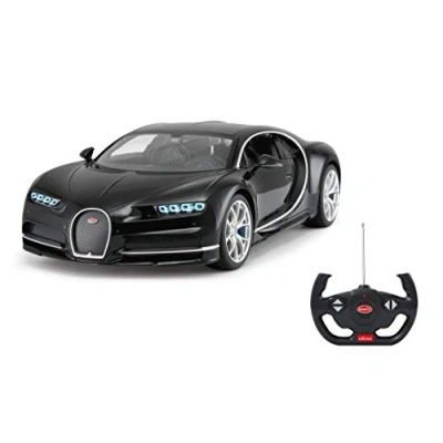 Imagen de Jamara 405134 Vehã Culo DE Tierra por Radio Control (RC) Coche Motor Elã‰Ctrico 1:14 Bugatti Chiron, Color Negro, Talla única
