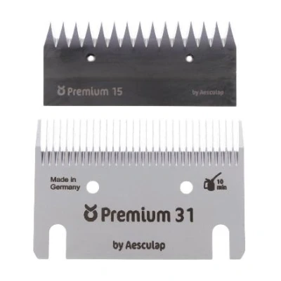 Imagen de Juego de cuchillas Premium, 31/15 dientes, MS Schippers Adecuado para Ganado Vacas