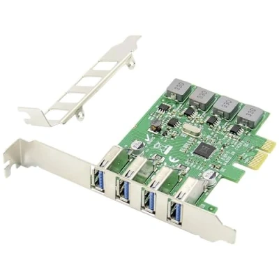 Imagen de Digitus Tarjeta PCI Express (USB 3.0, 4 Puertos A/F, chipset VL805, autoalimentado)