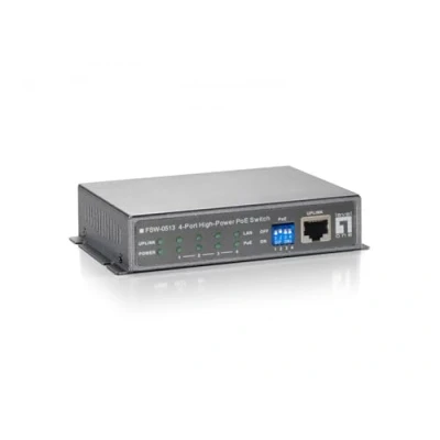 Imagen de Levelone Switch Fast Ethernet Poe De 5 Puertos, 4 Puertos Poe, 120w