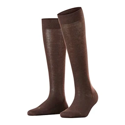 Imagen de FALKE Sensitive London W KH algodón con cinturilla de confort 1 par, Calcetines largos Mujer, Marrón (Dark Brown 5233) nuevo ecológico, 39 42