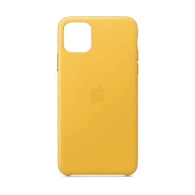 Imagen de Funda De Piel Apple Amarillo Cítrico Para Iphone 11 Pro Max