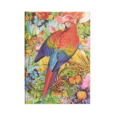 Imagen de Paperblanks Agende 18 meses 2023 2024 Jardín Tropical Horizontal Midi (130 x 180 mm)