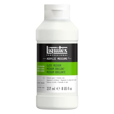 Imagen de Liquitex Médium Fluido Barniz líquido brillante de 237 ml, transparente