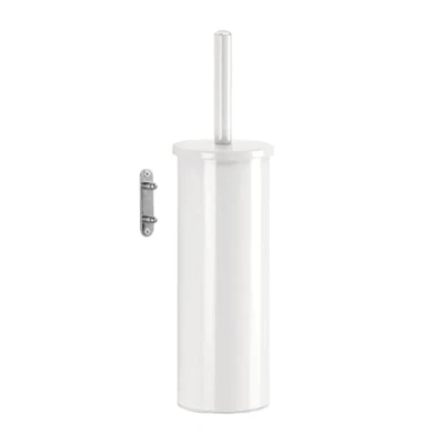 Imagen de GEDY Taipei Escobilla de Inodoro Pared Acero Inoxidable, Color Blanco, Dimensiones 37,7 x 9,1 10 cm y Peso 0,394 kg