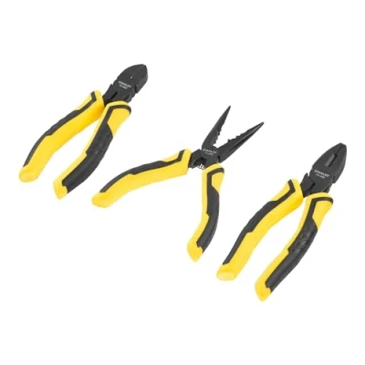 Imagen de STANLEY Juego de Alicates DYNAGRIP, Universal 150mm, Corte Diagonal 150mm y Boca Larga Ergonómicos, Tratamiento Anticorrosión, acero templado endurecido STHT0 75094
