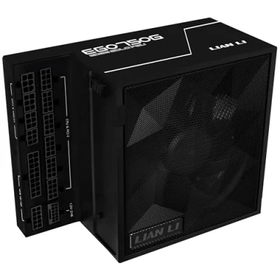 Imagen de Lian Li Edge Gold 750 fuente de alimentación para PC negra, ATX vatios, PCIe 5.1, 3.1 PSU 80 Plus Gold, modular, kit cable, 12VHPWR NVIDIA RTX, ventilador