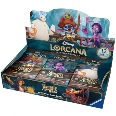 Imagen de Disney Lorcana Trading Card Game: Azul Mar Booster Display con 24 Packs (en inglés)