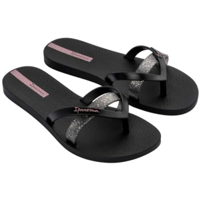 Imagen de Ipanema Kirei Chic Fem, Chanclas Mujer, Black Glitter Purple, 38 EU