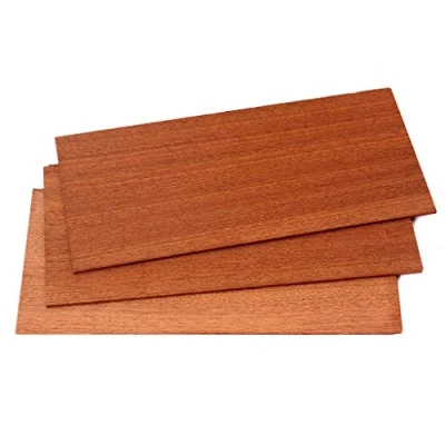 Imagen de Alnicov chapa de guitarra, 3 piezas madera sapele para cabeza guitarra