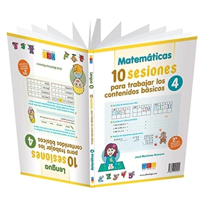 Imagen de Lengua y Matemáticas 4º Primaria: 10 Sesiones para trabajar los contenidos básicos