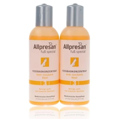 Imagen de Allpresan Pie especial nº 3 para baño de pies concentrado piel muy seca limpia suavemente y suaviza los callos 150 ml (2)