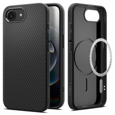 Imagen de Spigen Liquid Air MagFit TPU Back Cover Negro Apple iPhone 16e